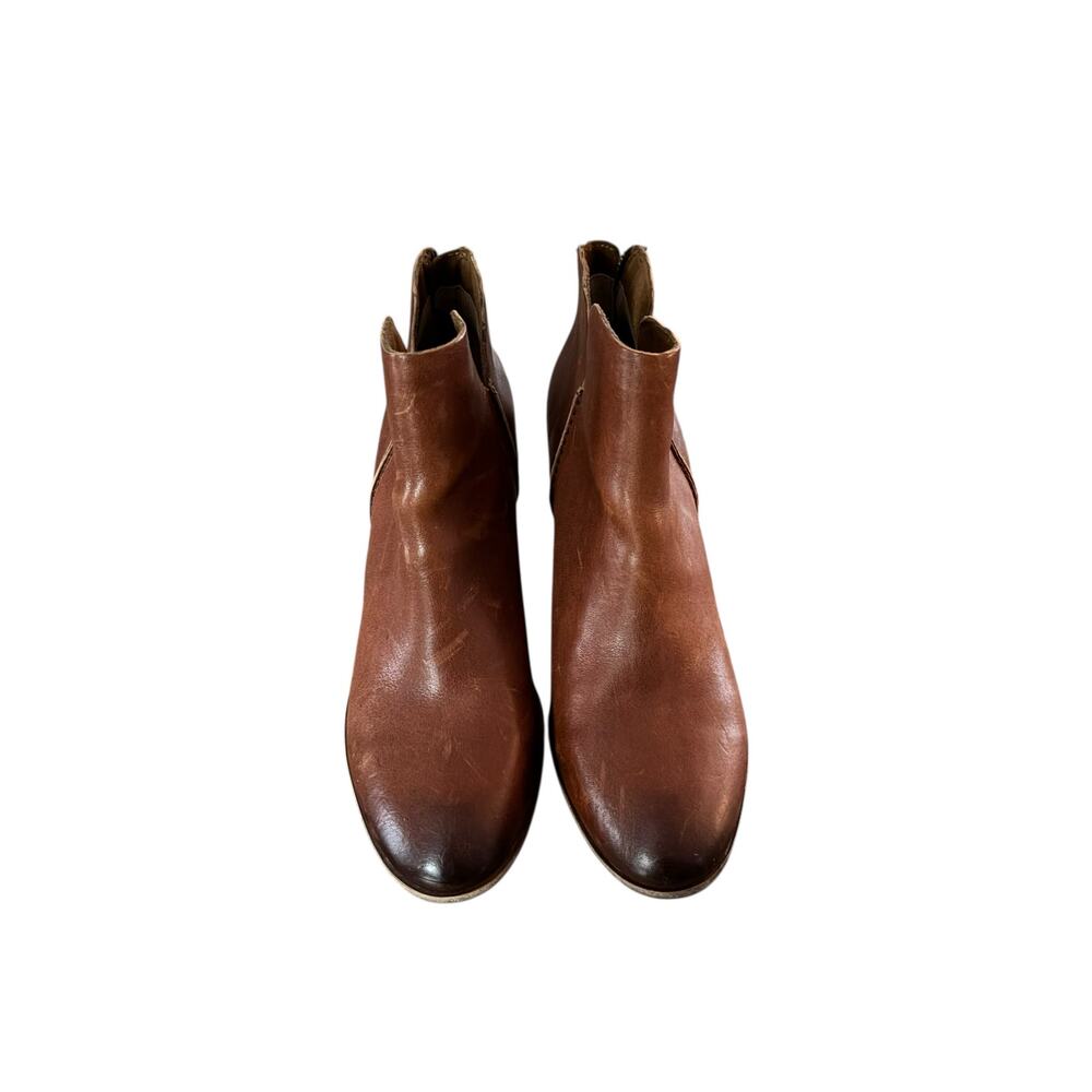 Brown Leather Ankle Boots - Picture 2 of 10